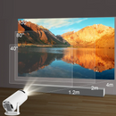 Mini Proyector HD 720p con Soporte 4K + Barra Bluetooth