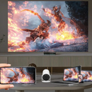 Mini Proyector HD 720p con Soporte 4K + Barra Bluetooth