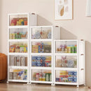 Kit Cajas Organizadoras Apilables con Ruedas y Puerta Frontal